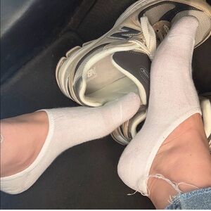 Converse White No-Show Socks